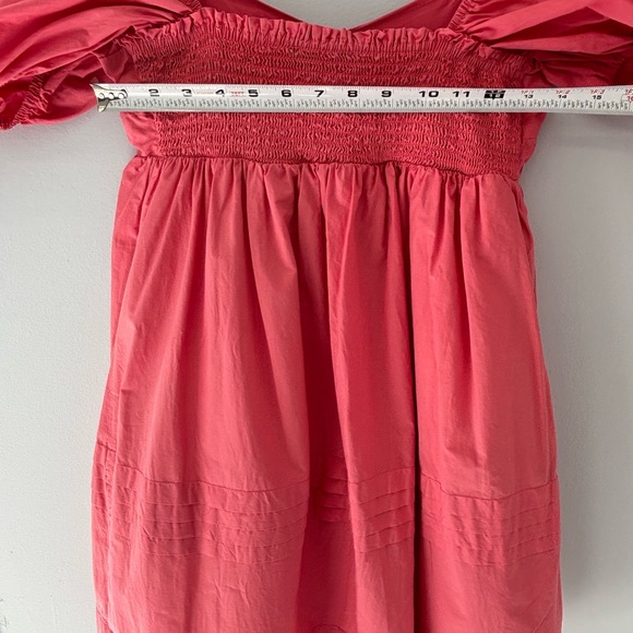 English Factory Pleated Balloon Sleeve Babydoll Dress Pink Size Small - Picture 5 of 8